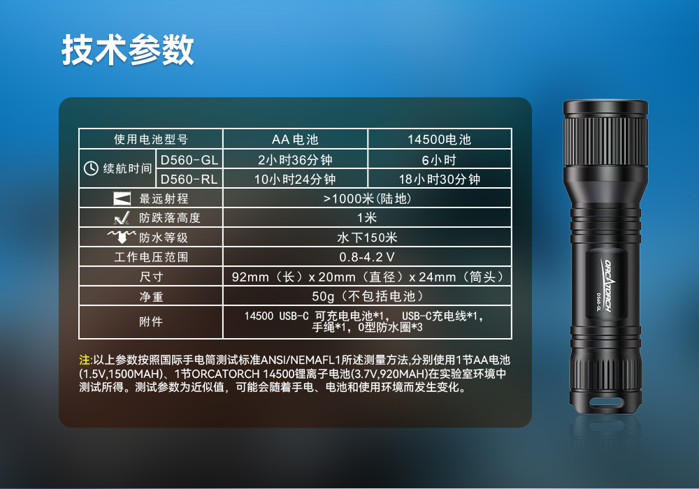 D560-GL潛水激光(guāng)手電筒(tǒng),潛水教練手電筒,激光(guāng)潛水手電,水(shuǐ)下搜救照明,OrcaTorch91抖阴下载